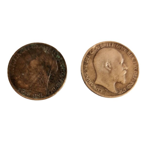 Lot Of 12 Bronze English Pennies 1901 Oldest 1921 Youngest - Picture 4 of 14